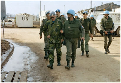 United Nations Protection Force officers in Bosnia, 1993
