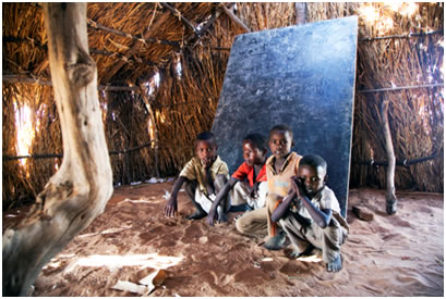 School children in North Darfur, 2010