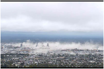 Christchurch in New Zealand, earthquake 2010