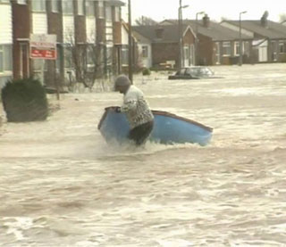 Photo: Towyn Floods 1990