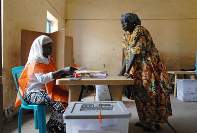 Photo: Woman in Juba, Sudan, Votes in Extended Elections