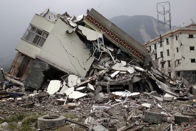 Photo: Middle School Building Ruins 